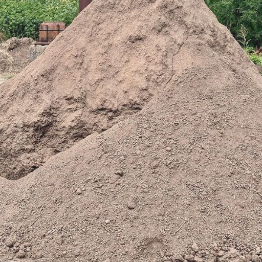 Pile of screened enriched topsoil for sale in Spring, TX